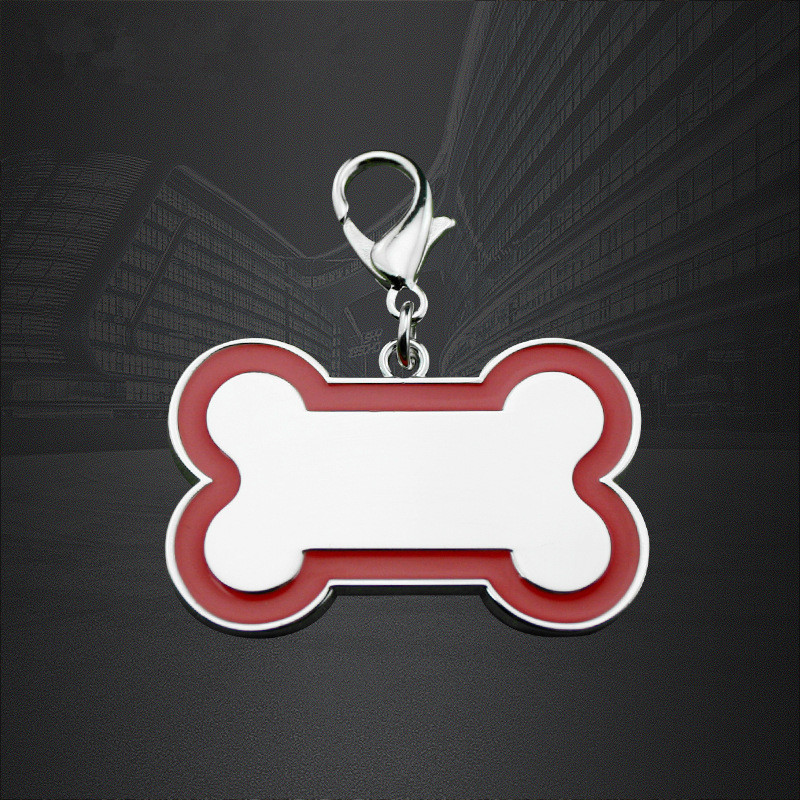 Mukauta sinkkiseoskoiran tunnisteita Bone Design Pet Tag -merkillä QR-koodilla