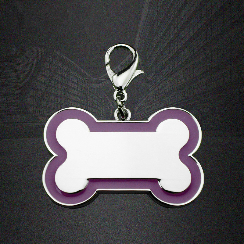 Mukauta sinkkiseoskoiran tunnisteita Bone Design Pet Tag -merkillä QR-koodilla