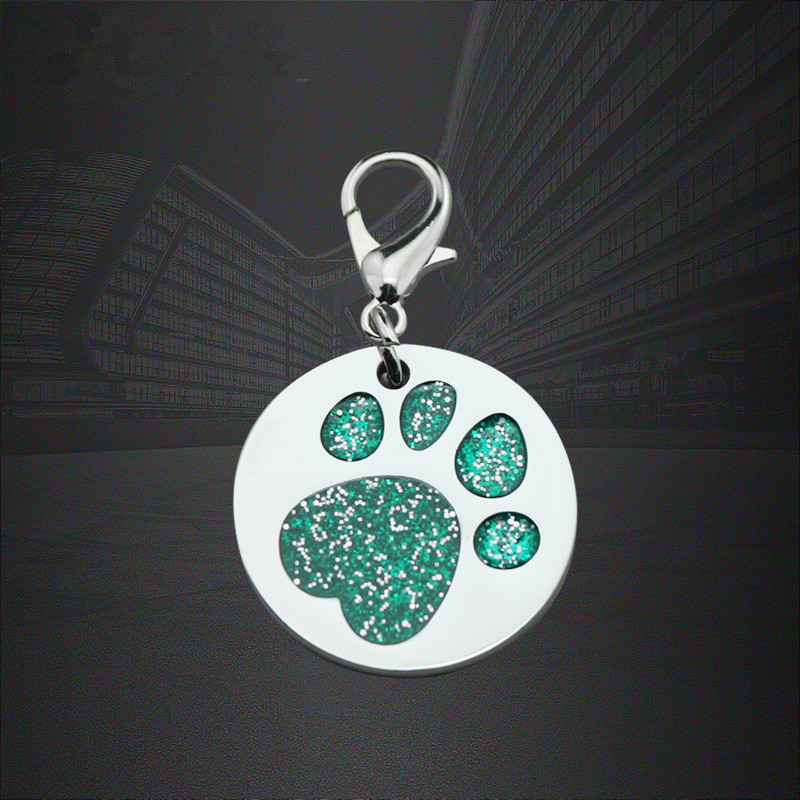 Custom Round Paw Dog Lemmikkitunnisteet Tunnisteet Cat-tunnisteella QR-koodilla