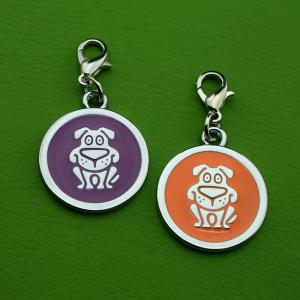 Tehdasmetalli sinkkiseos käsikirjoituksella QR-koodi Lemmikkieläinten tunnisteet koiralle tai kissalle