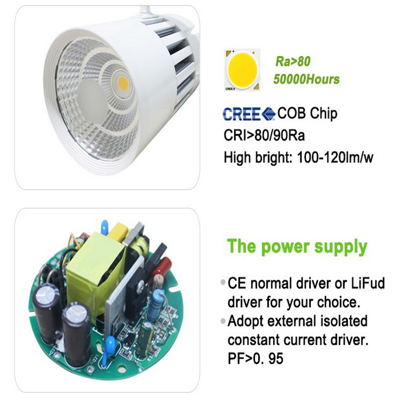 2 3 4 johtoja adapteri 20w 30w 40w 50w magneettinen paikan cob johti seurata valoa
