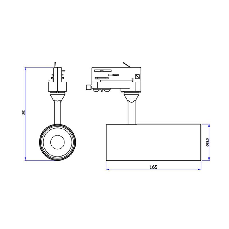 led - valo 15w 20w 30w johti raiteen radan paikan valo