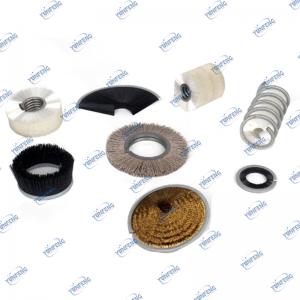 Mittatilaustuotteiden tukkumyynti Kaikki teollisuusharjakelan harjatelat Spiral Brush Staple Set harjat Debarring Polishingille