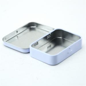 Yksilöllinen, tyylikäs metallinen suorakaiteen muotoinen tinapakka karkkia mintun pakkaamiseen