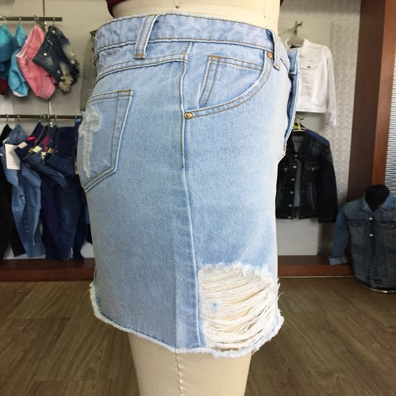 kuuma myynti denim hame WSJL19068