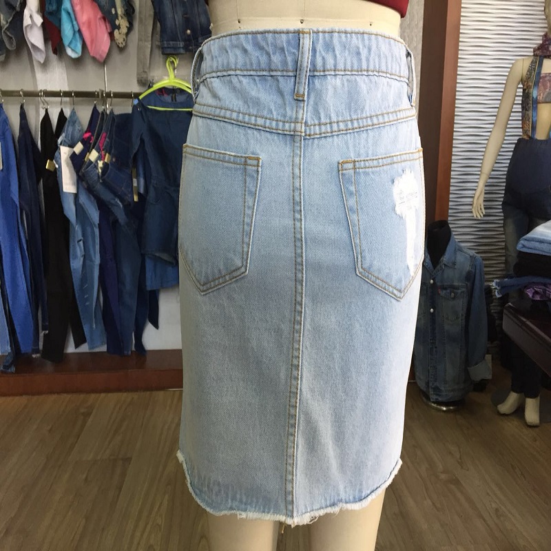 kuuma myynti denim hame WSJL19068