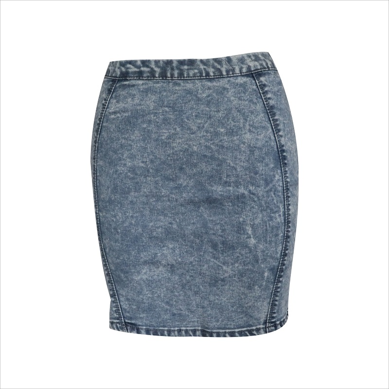 haponkestävä mini-denim hame WS1011