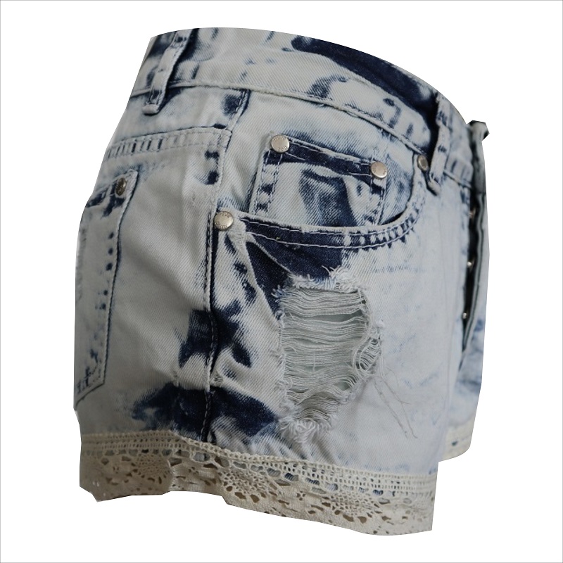 muoti naiset pitsi hem jean lyhyt WS1014