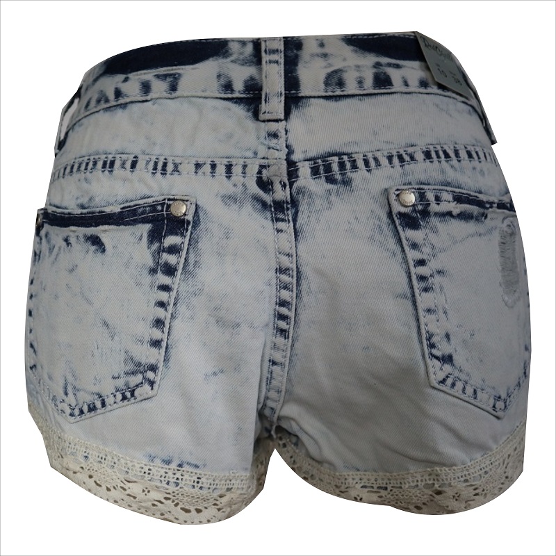 muoti naiset pitsi hem jean lyhyt WS1014