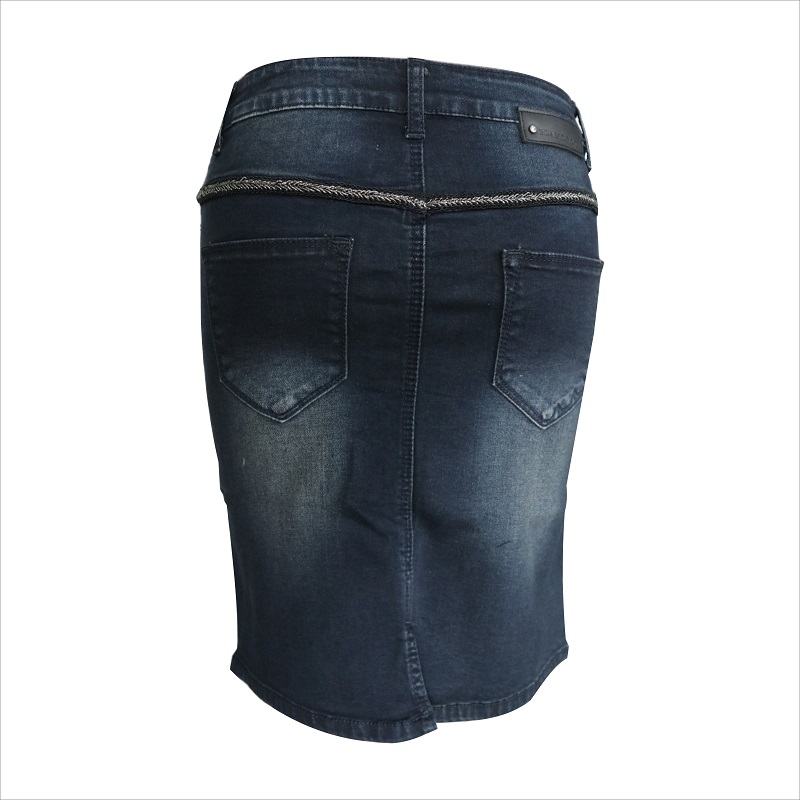 hopea metalli koristelu dk.blue mini hame WS10115