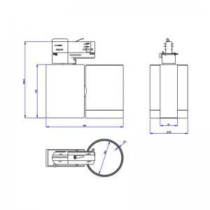 7W-50W UL-sertifioitu radan himmennettävä LED spot valaistus valkoinen sisävalaistus