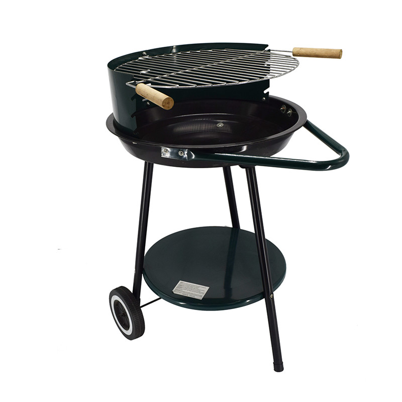 Vaunu yksinkertainen pyöreä hiili BBQ grilli