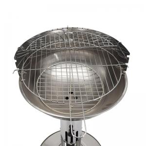 Erittäin säädettävä ruostumattomasta teräksestä valmistettu grilli, jossa on verkkokankaat