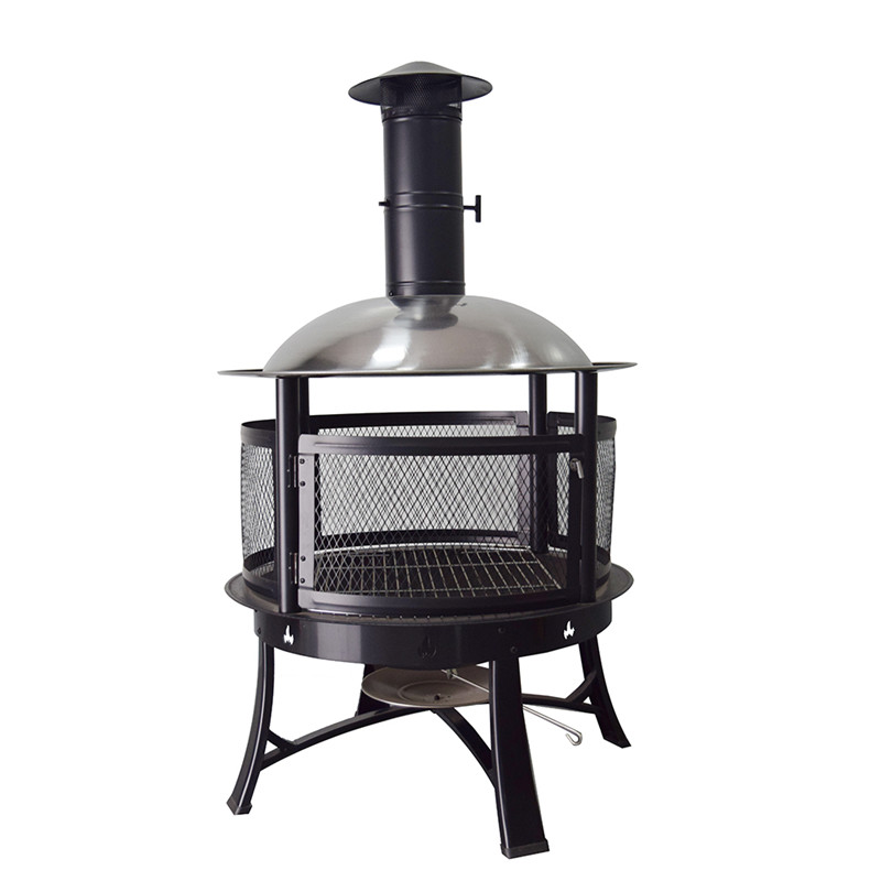 Antiikki BBQ palo kuoppa rauta valettu ulkona palo kulho
