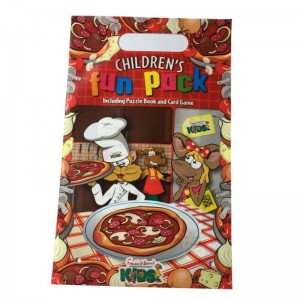 täysi painatus muovipakkausten pakkauspusseja, joissa on kuorittu kahva