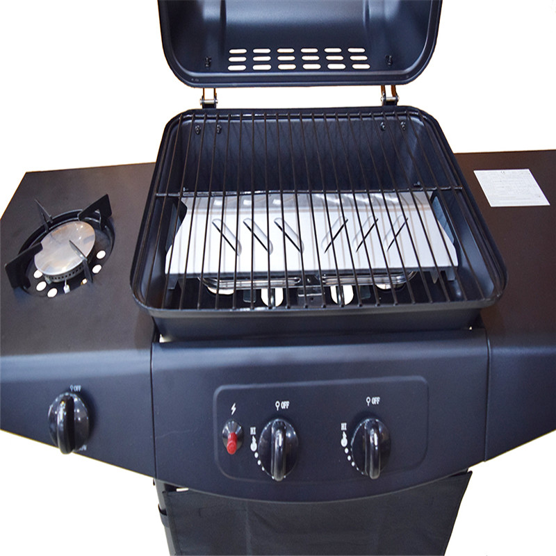 CE-hyväksyntävaunu yksinkertainen ulkona LGP-kaasun BBQ grilli