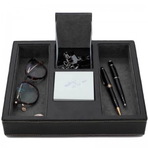 Musta nahka Valet Tray