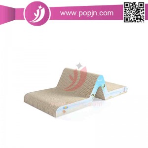 Pet naarmuuntuminen pakkaus aaltopahvi kissa scratcher / kissa naarmuuntumista aluksella catnip