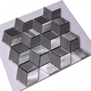 Cube Pattern 3d Mosaic Tile kodin sisustukseen