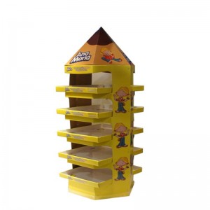 Kosmeettiset pahvikortit esittävät myyntipistettä