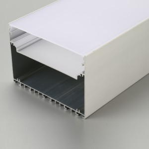 Suuri jäähdytyselementti 6060 T5 alumiininen lineaarinen LED-profiili LED-nauhalle