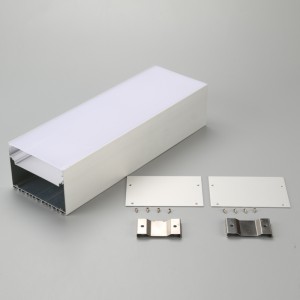 Suuri jäähdytyselementti 6060 T5 alumiininen lineaarinen LED-profiili LED-nauhalle