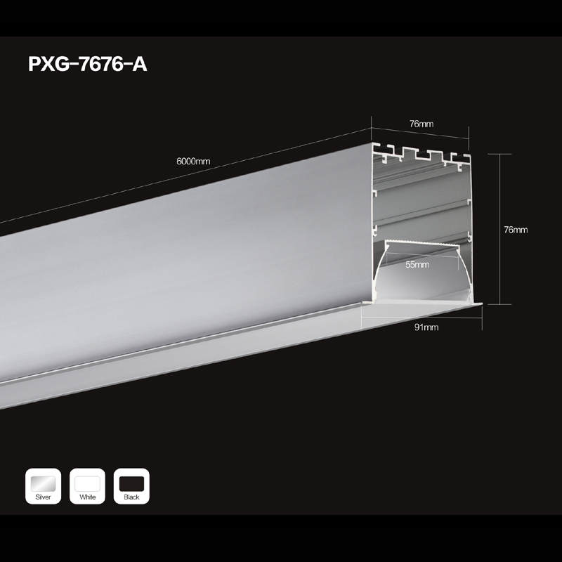 Hajotin-LED-valopalkki alumiinista puristava LED-kotelo LED-alumiinilampulle