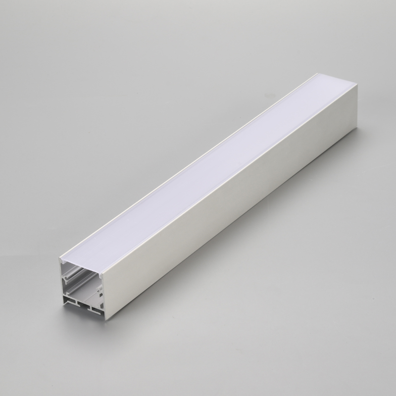 Hopea / musta / valkoinen alumiiniprofiili LED-lineaarisen kevyen kotelon valmistajalle