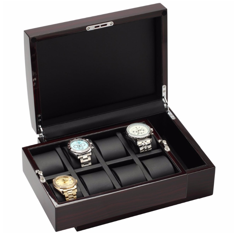 Ebony Wood Finish 8 Watch -kuori
