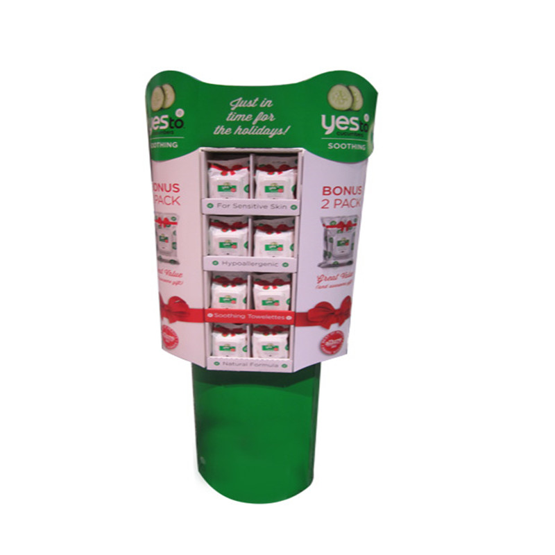 Custom Food Shop Double Side Gondola Supermarket hylly Rack Cookie pahvi näyttö seistä