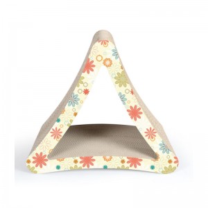 Kartonki kierrätettävä aallotettu raaputussauma naarmuuntumaton vuode kissa raaputus pahvi