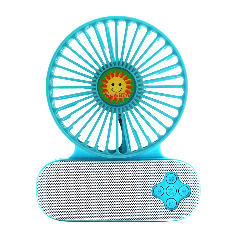 kesällä jäähdytys mini tuuletin bluetooth puhuja tuuletin usb / akku