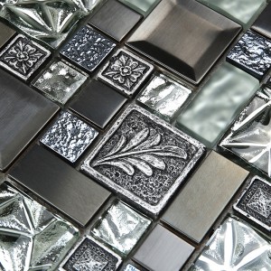 Hartsi sekoita kultafoliota ja rikki keraamisia metallisia mosaiikkiseinälevyjä