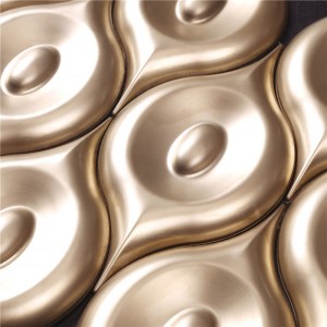 Enchanted Gold Metal 3D -mallin koriste-laatat