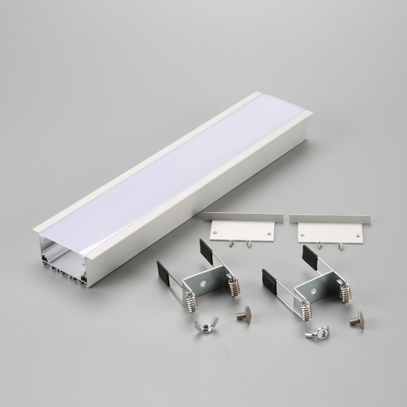 Lineaarinen kotelo LED upotettu valaistus LED-nauhat alumiiniprofiili