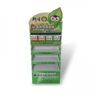 FSDU-lattiapahvipaperi Näyttö POP-kartonkiteline pullon juomalle