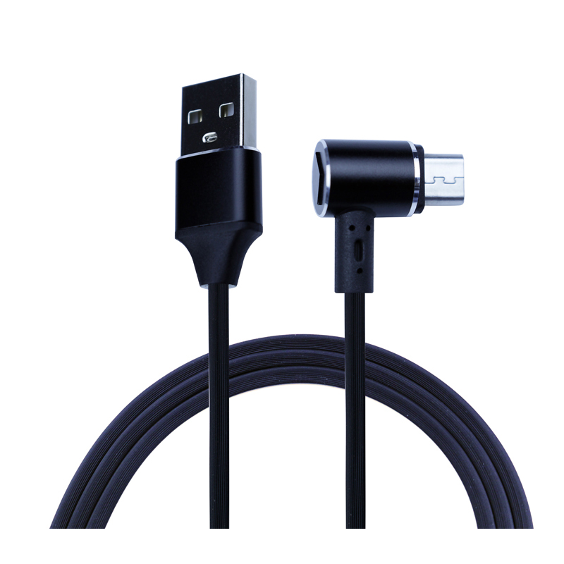 KPS-9221CB Korvatulpan tyyppi 90 asteen kangas Braid USB-kaapeli