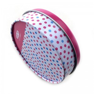 Custom painettu laadukas pyöreä lahja tina laatikko karkkia pakkaamiseen