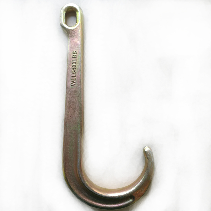Taotut hinaajat J Hook 3900 LBS WLL Kirkas sinkki
