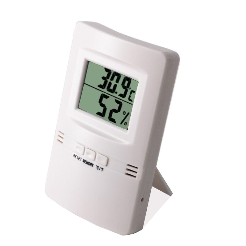 Erittäin ohut ja yksi LCD-digitaalinen lämpömittari u0026 kosteusmittari + -1C + -5% RH Hygrothermograph