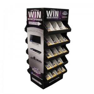 Joulutuotteiden myynninedistämispaperin näyttöjalusta, jossa on 4-puoleinen metallia tai muovia