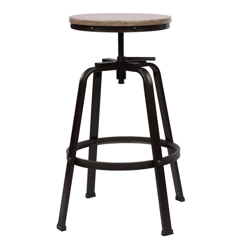 Backless Barstool säädettävä korkeus kääntyvä baari puheenjohtaja asettaa 2