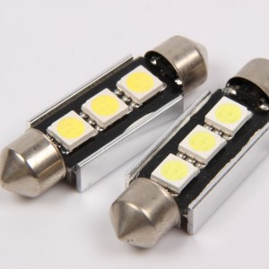 canbus-virheetön 5050 3smd 36 mm: n ohjattu lamppu