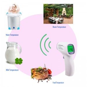 Infrapuna otsa lämpömittari vauvan kehon muutosten mittaaminen