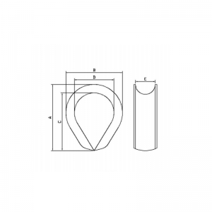Sinkitty teräs K-3 piikkikangas kuituköydelle
