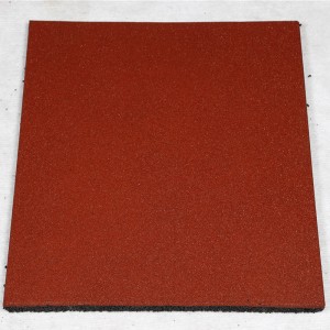 Luistamaton värikäs Rubbe-päällystyslattialaatta lastentarhoille