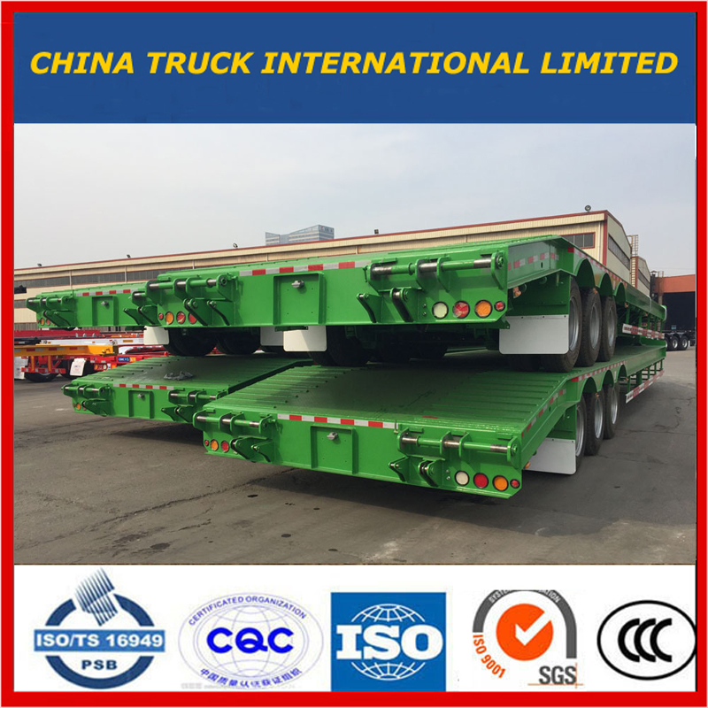 3-akselinen kaivinkoneen kuljetus Gooseneck Lowboy Low Bed Lowbed Semi Trailer