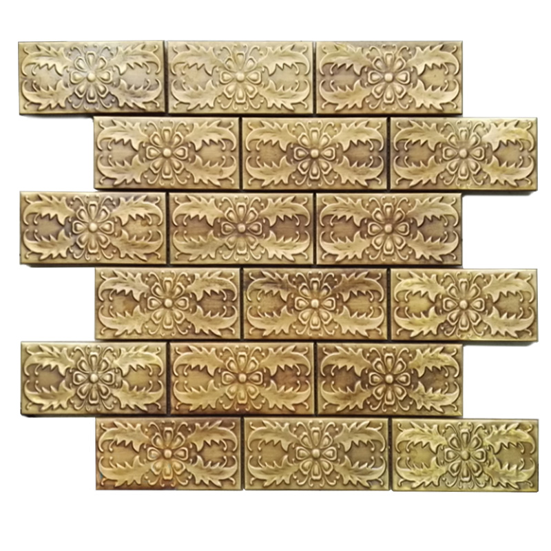 Kupari Backsplash Mosaic laattakylpyhuone ja sisustus Piastrelle Bagno Con Fiori laatat