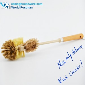 Akbrand WC-kulhoharjan rantakahva monitoimisella pienellä puhdistusharjalla