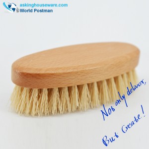 Akbrand-ei-kahvainen puhdistusharja rantalevyllä